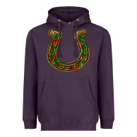 Plum Christmas Horseshoe Heavyweight Hoodie - Jasminsmagicworld