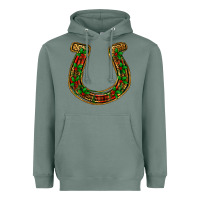 Sage Christmas Horseshoe Heavyweight Hoodie - Jasminsmagicworld