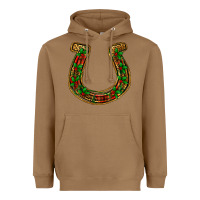 Toasted Coconut Christmas Horseshoe Heavyweight Hoodie - Jasminsmagicworld