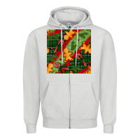 Dove Grey christmas gingerbread man and candy cane seamless pattern Zipper Hoodie - BundleAndBundleShop
