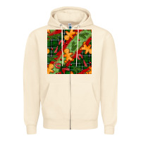 Sandshell christmas gingerbread man and candy cane seamless pattern Zipper Hoodie - BundleAndBundleShop