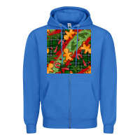 True Royal christmas gingerbread man and candy cane seamless pattern Zipper Hoodie - BundleAndBundleShop