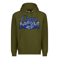 Army Green cheer mom Premium Hoodie - MaliasSmallBusiness