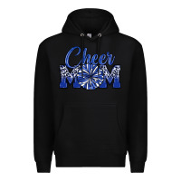 Black cheer mom Premium Hoodie - MaliasSmallBusiness