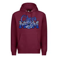 Burgundy cheer mom Premium Hoodie - MaliasSmallBusiness