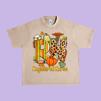 Fall Rn Registered Nurse Urban Heavy Tee Designed By Zillion Design Studio