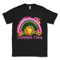 Black summer vibes  rainbow Classic Tee - HRA Design Shop