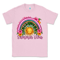 Bubblegum Pink summer vibes  rainbow Classic Tee - HRA Design Shop