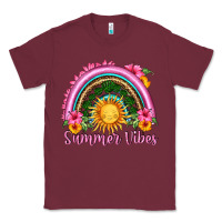 Burgundy summer vibes  rainbow Classic Tee - HRA Design Shop