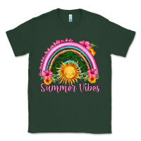 Sports Green summer vibes  rainbow Classic Tee - HRA Design Shop