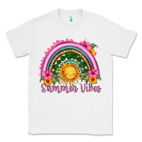 White summer vibes  rainbow Classic Tee - HRA Design Shop