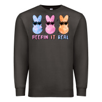 Smoke peepin it real easter glitter Premium Sweatshirt - MaliasSmallBusiness
