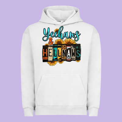 Yeehaws And Hellnaws Urban Hoodie Designed By Jasminsmagicworld