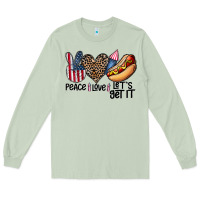 Matcha peace love let's get it Long Sleeve Tee - CowhideDigitalArt