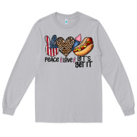 Moon Dust peace love let's get it Long Sleeve Tee - CowhideDigitalArt