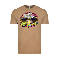 Vintage Coffee hello sunshine Vintage Tee - BarkalooDesign