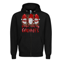 Black hangin' with my gnomies Zipper Hoodie - JahusDesignShop
