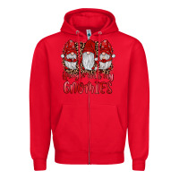 Red hangin' with my gnomies Zipper Hoodie - JahusDesignShop