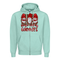 Seafoam hangin' with my gnomies Zipper Hoodie - JahusDesignShop