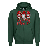 Sports Green hangin' with my gnomies Zipper Hoodie - JahusDesignShop