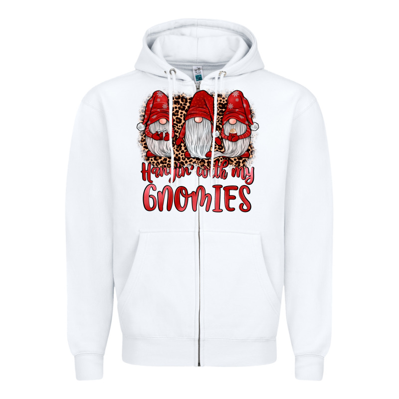 Hangin' With My Gnomies Zipper Hoodie by JahusDesignShop | Teevron