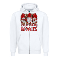 White hangin' with my gnomies Zipper Hoodie - JahusDesignShop