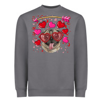 Storm Valentine's day  pug Heavyweight Sweatshirt - RanaPortraitStore