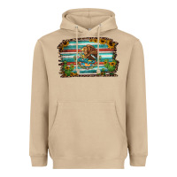 Mushroom cactus turquoise serape leopard mexican flag Heavyweight Hoodie - Jasminsmagicworld
