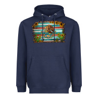 Navy cactus turquoise serape leopard mexican flag Heavyweight Hoodie - Jasminsmagicworld