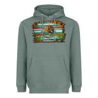 Sage cactus turquoise serape leopard mexican flag Heavyweight Hoodie - Jasminsmagicworld