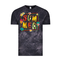 Cloud Black summer with fruit Vintage Tee - texasbilliewilder