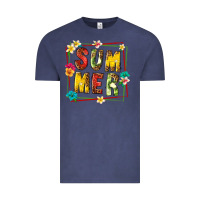 Vintage Denim summer with fruit Vintage Tee - texasbilliewilder