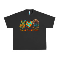 Pigment Black peace love thankful Urban Heavy Tee - RanaPortraitStore