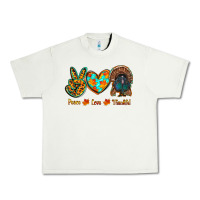 Pistachio peace love thankful Urban Heavy Tee - RanaPortraitStore