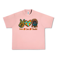Salmon peace love thankful Urban Heavy Tee - RanaPortraitStore