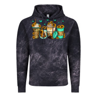 Cloud Black sunflowers coffee cups Vintage Hoodie - Zillion Design Studio