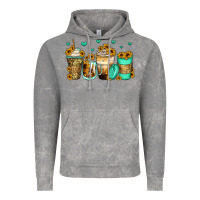 Cloud Rock sunflowers coffee cups Vintage Hoodie - Zillion Design Studio