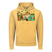 Vintage Mustard sunflowers coffee cups Vintage Hoodie - Zillion Design Studio