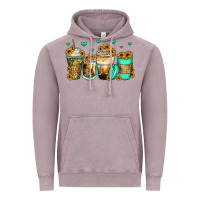 Vintage Zinc sunflowers coffee cups Vintage Hoodie - Zillion Design Studio
