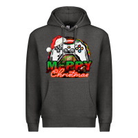 Charcoal Heather Gamer Merry Christmas Premium Hoodie - NancyCooperArtShop