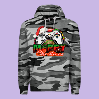 Gamer Merry Christmas Premium Hoodie Designed By Nancycooperartshop