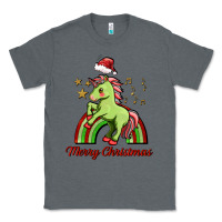 Charcoal Heather merry christmas unicorn Classic Tee - FaDigitalArtStudio