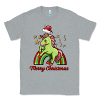 Heather Grey merry christmas unicorn Classic Tee - FaDigitalArtStudio