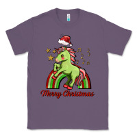 Lavender merry christmas unicorn Classic Tee - FaDigitalArtStudio