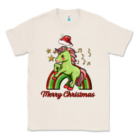 Natural merry christmas unicorn Classic Tee - FaDigitalArtStudio