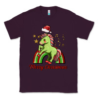 Plum merry christmas unicorn Classic Tee - FaDigitalArtStudio