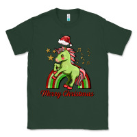 Sports Green merry christmas unicorn Classic Tee - FaDigitalArtStudio