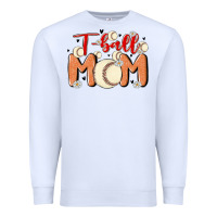White t ball mom Premium Sweatshirt - MaliasSmallBusiness