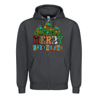 Smoke merry christmas with christmas trees Zipper Hoodie - AdoDesignShop