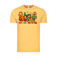 Vintage Mustard peace love cinco de mayo Vintage Tee - Zillion Design Studio